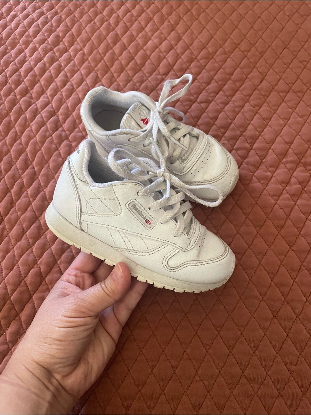 Reebok Kids' White Classic Leather Sneaker